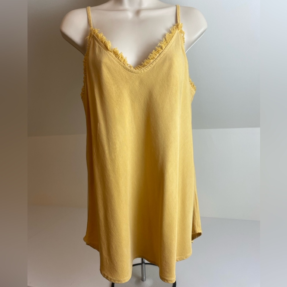 Maven West Women's yellow fray cami